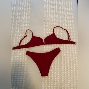 Zaful Dark Red Biniki